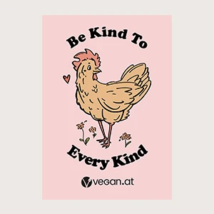 Vegan.at Sticker Be Kind To Every Kind