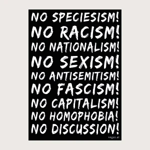 Vegan.at Sticker No Speciesism